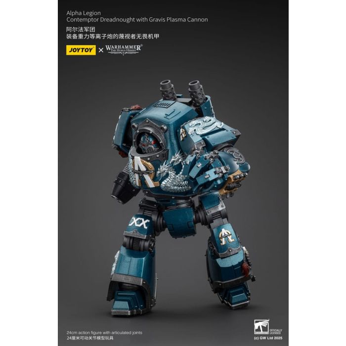 Warhammer The Horus Heresy Action Figure Alpha Legion Contemptor Dreadnought with Gravis Plasma Cannon 25 cm