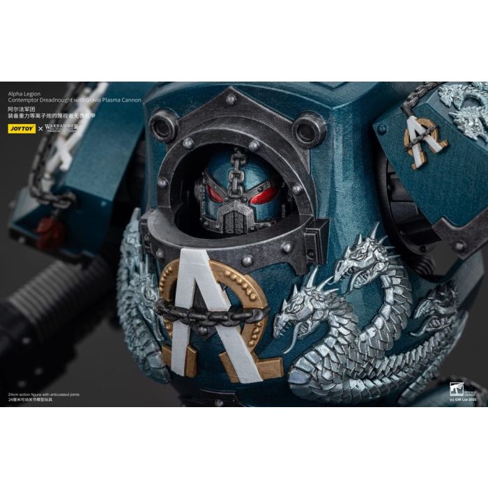 Warhammer The Horus Heresy Action Figure Alpha Legion Contemptor Dreadnought with Gravis Plasma Cannon 25 cm