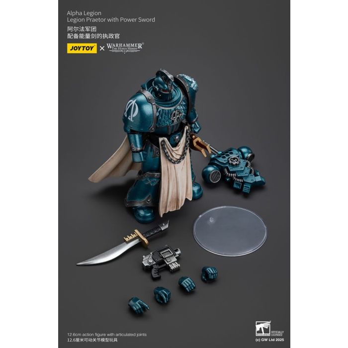 Warhammer The Horus Heresy Action Figure Alpha Legion Praetor with Power Sword 20 cm