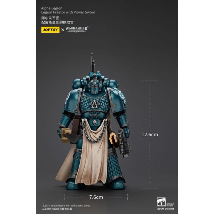 Warhammer The Horus Heresy Action Figure Alpha Legion Praetor with Power Sword 20 cm