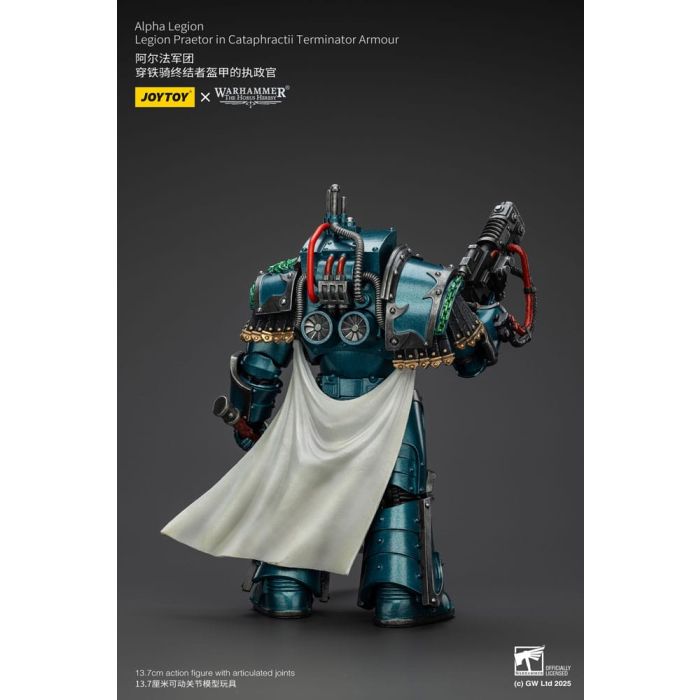 Warhammer The Horus Heresy Action Figure Alpha Legion Legion Praetor in Cataphractii Terminator Armour 18 cm