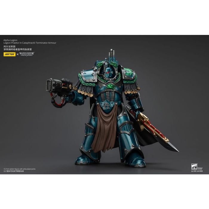 Warhammer The Horus Heresy Action Figure Alpha Legion Legion Praetor in Cataphractii Terminator Armour 18 cm
