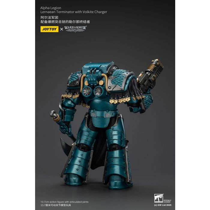 Warhammer The Horus Heresy Action Figure Alpha Legion Lernaean Terminator with Volkite Charger 20 cm