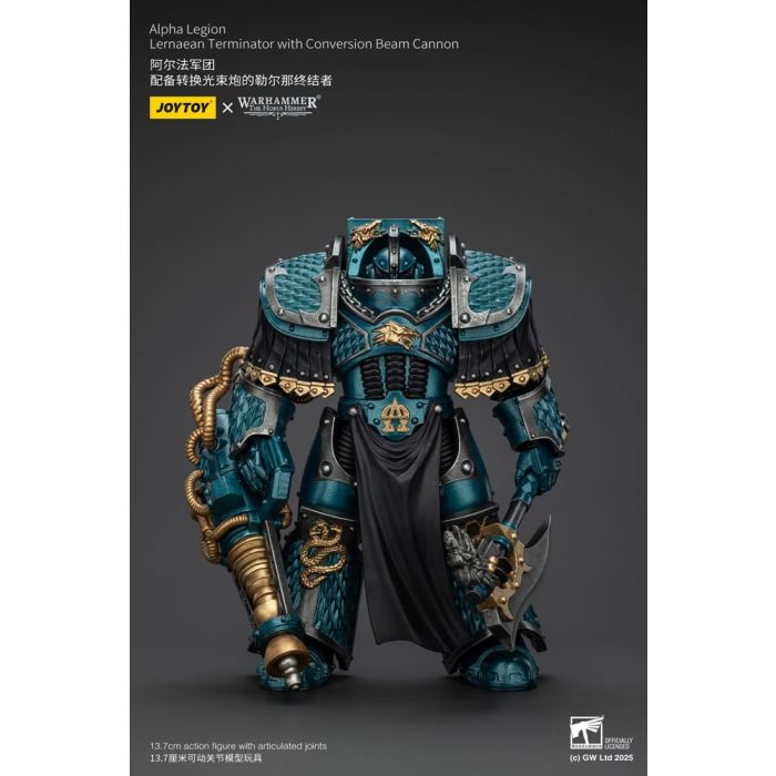 Warhammer The Horus Heresy Action Figure Alpha Legion Lernaean Terminator with Conversion Beam Cannon 20 cm