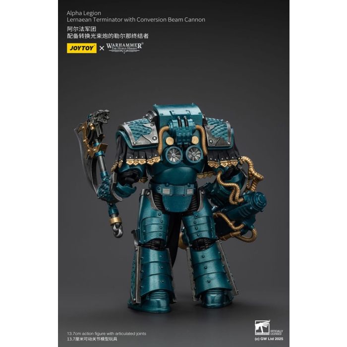 Warhammer The Horus Heresy Action Figure Alpha Legion Lernaean Terminator with Conversion Beam Cannon 20 cm