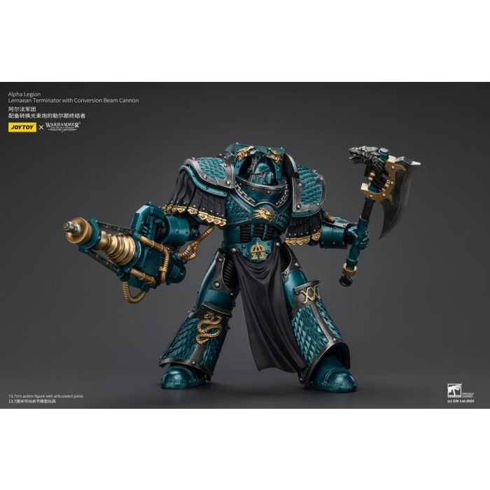 Warhammer The Horus Heresy Action Figure Alpha Legion Lernaean Terminator with Conversion Beam Cannon 20 cm