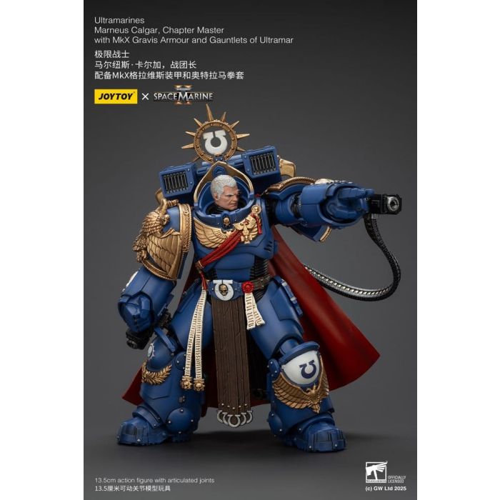Warhammer 40,000 Action Figure Ultramarines Marneus Calgar, Chapter Master 14 cm