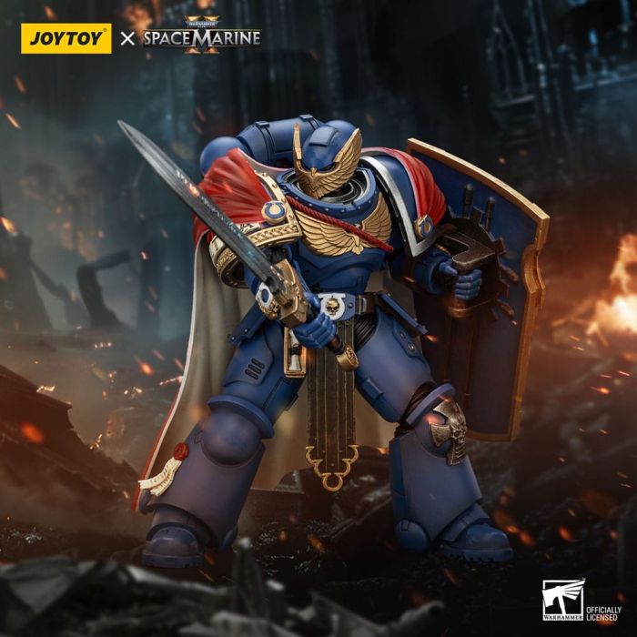 Warhammer 40k Action Figure Ultramarines Victrix Honour Guardwith Storm Shield And Power Sword 20 cm