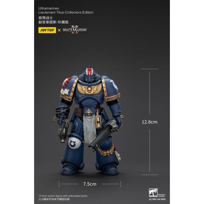 Warhammer 40,000: Space Marine 2 Action Figure Ultramarines Lieutenant Titus Collectors Edition 13 cm