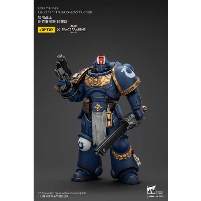 Warhammer 40,000: Space Marine 2 Action Figure Ultramarines Lieutenant Titus Collectors Edition 13 cm