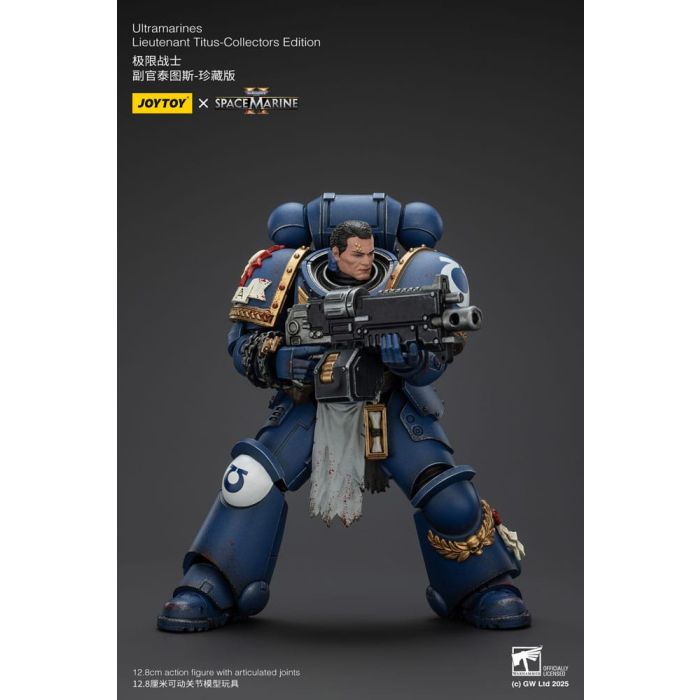 Warhammer 40,000: Space Marine 2 Action Figure Ultramarines Lieutenant Titus Collectors Edition 13 cm
