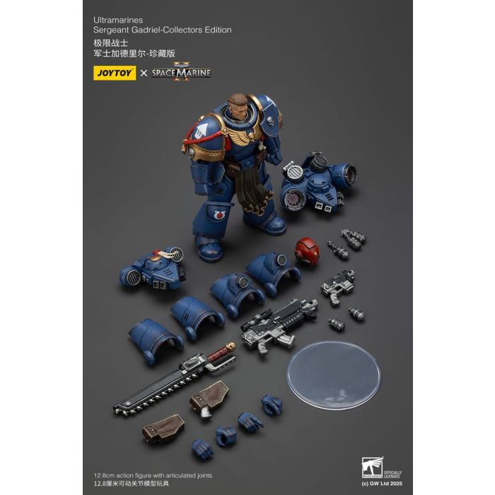 Warhammer 40,000: Space Marine 2 Action Figure Ultramarines Sergeant Gadriel Collectors Edition 13 cm