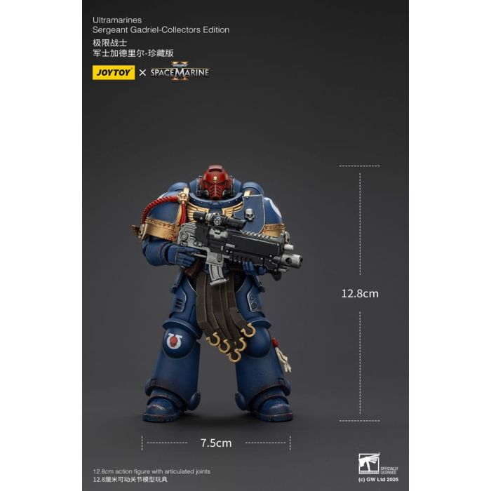 Warhammer 40,000: Space Marine 2 Action Figure Ultramarines Sergeant Gadriel Collectors Edition 13 cm