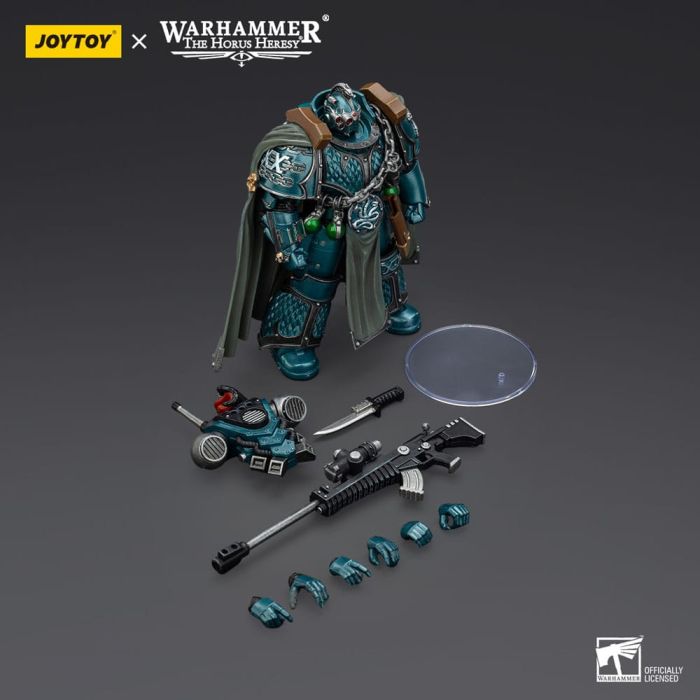 Warhammer The Horus Heresy Action Figure Alpha Legion Exodus The One who is Many With Sniper Rifle And Power Dagger 20 cm