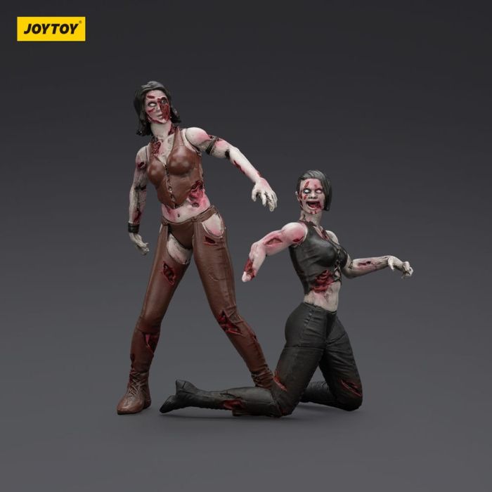 Zombie Dark Source Action Figures 2-Pack Female wrestlers 8 cm