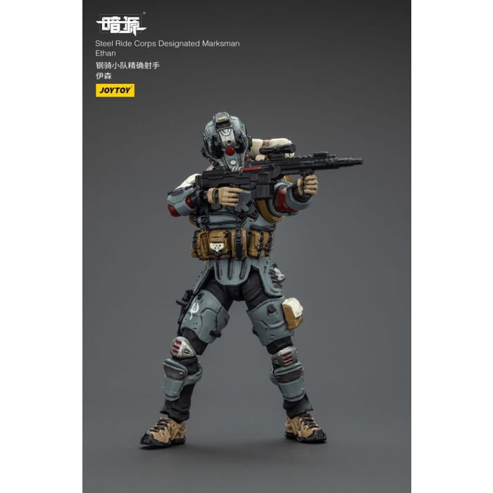 Steel Ride Corps Dark Source Action Figur Designated Marksman Ethan 7 cm