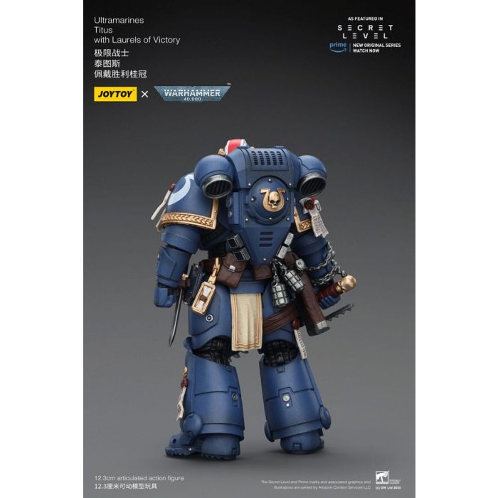 Warhammer 40,000 Action Figure Ultramarines Titus with Laurels of Victory 13 cm