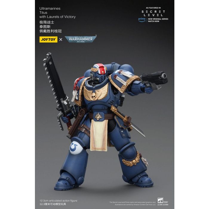 Warhammer 40,000 Action Figure Ultramarines Titus with Laurels of Victory 13 cm