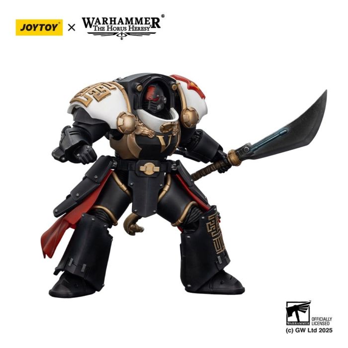 Warhammer The Horus Heresy Action Figure White Scars Ebon Keshig Terminator 1 with Power Glaive 13 cm