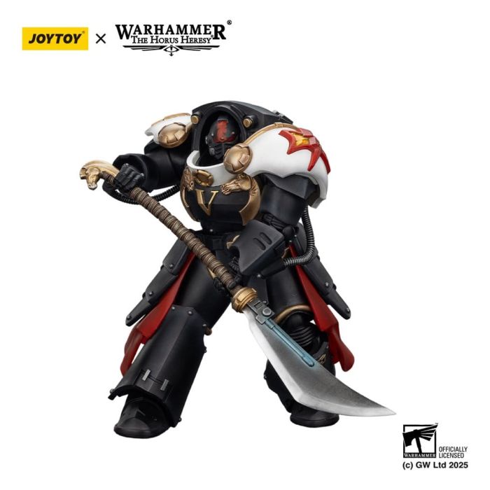 Warhammer The Horus Heresy Action Figure White Scars Ebon Keshig Terminator 1 with Power Glaive 13 cm
