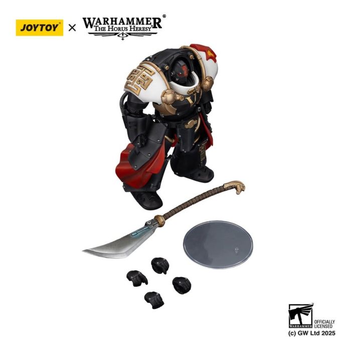 Warhammer The Horus Heresy Action Figure White Scars Ebon Keshig Terminator 1 with Power Glaive 13 cm