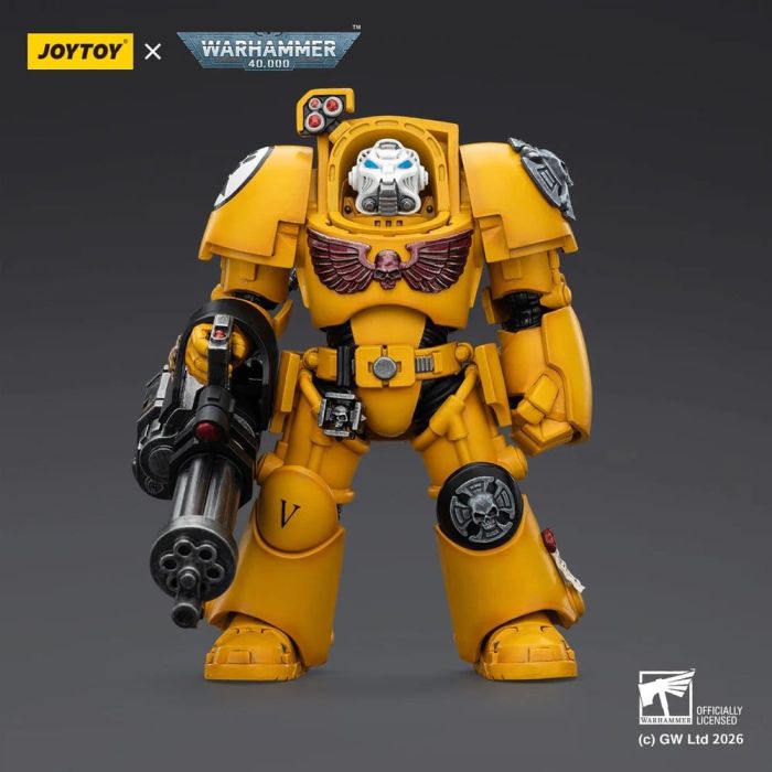 Warhammer 40,000 Action Figure Imperial Fists Terminator 3 with Power Fist and Assault Cannon 14 cm