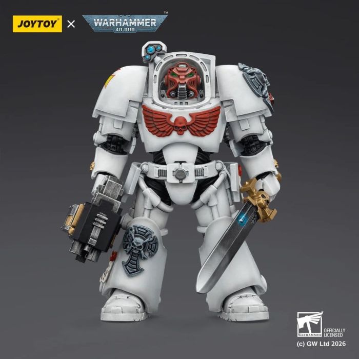 Warhammer 40,000 Action Figure White Scars Terminator 1 with Power Sword and Storm Bolter 14 cm