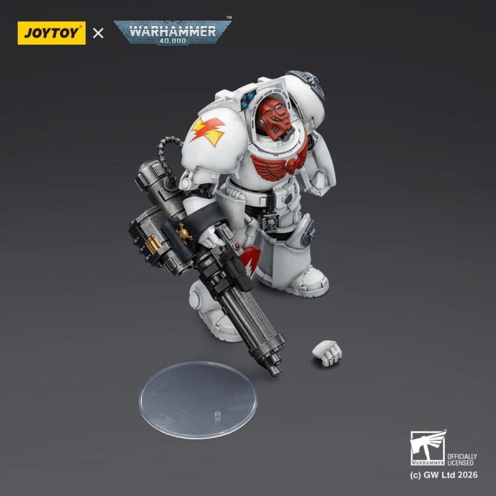 Warhammer 40,000 Action Figure White Scars Terminator 3 with Power Fist and Assault Cannon 14 cm
