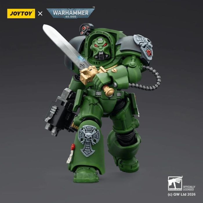 Warhammer 40,000 Action Figure Salamanders Terminator 1 with Power Sword and Storm Bolter 14 cm