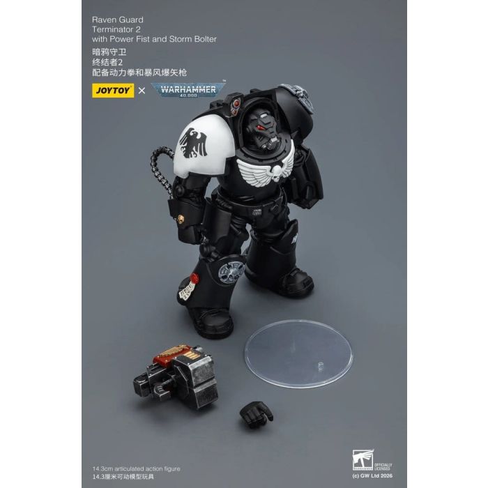 Warhammer 40,000 Action Figure Raven Guard Terminator 2 with Power Fist and Storm Bolter 14 cm
