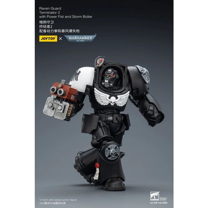 Warhammer 40,000 Action Figure Raven Guard Terminator 2 with Power Fist and Storm Bolter 14 cm