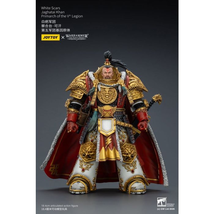 Warhammer The Horus Heresy Action Figure White Scars Jaghatai Khan Primarch of the Vth Legion 19 cm