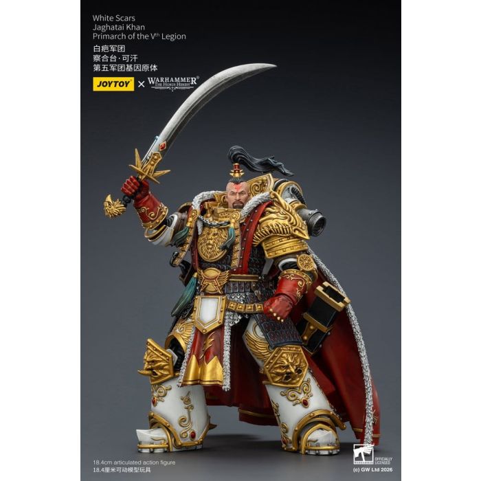 Warhammer The Horus Heresy Action Figure White Scars Jaghatai Khan Primarch of the Vth Legion 19 cm