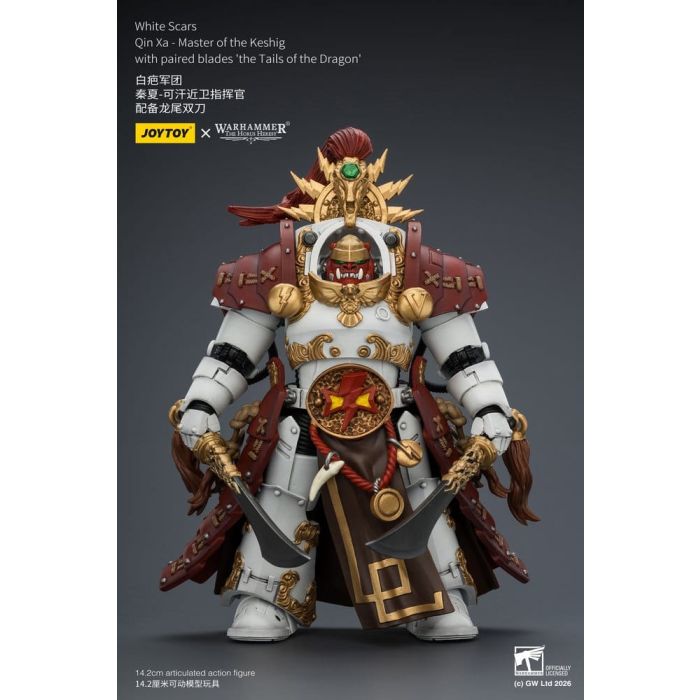 Warhammer The Horus Heresy Action Figure White Scars Qin Xa - Master of the Keshig 14 cm