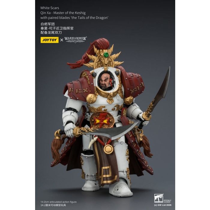 Warhammer The Horus Heresy Action Figure White Scars Qin Xa - Master of the Keshig 14 cm