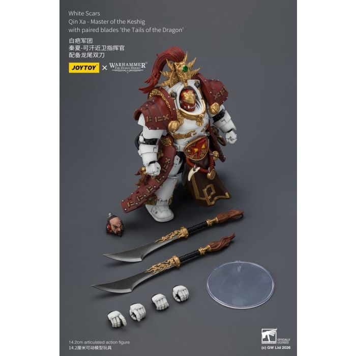 Warhammer The Horus Heresy Action Figure White Scars Qin Xa - Master of the Keshig 14 cm