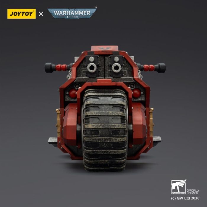 Warhammer 40,000 Raider-pattern Combat Bike Blood Angels with twin-linked bolt rifles 22 cm