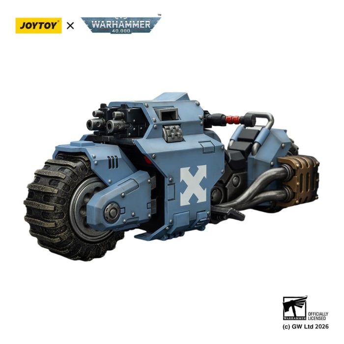 Warhammer 40,000 Raider-pattern Combat Bike Space Wolves with twin-linked bolt rifles 22 cm