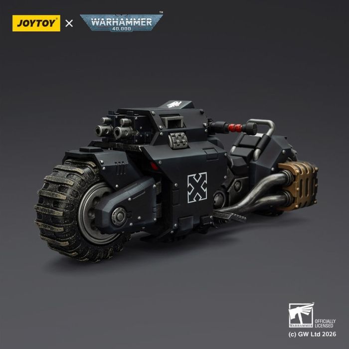 Warhammer 40,000 Raider-pattern Combat Bike Raven Guard with twin-linked bolt rifles 22 cm