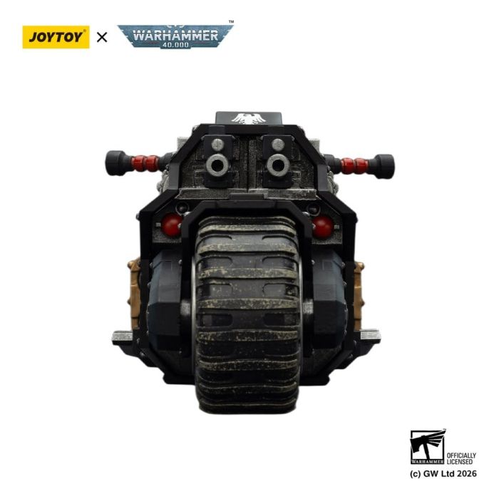 Warhammer 40,000 Raider-pattern Combat Bike Raven Guard with twin-linked bolt rifles 22 cm