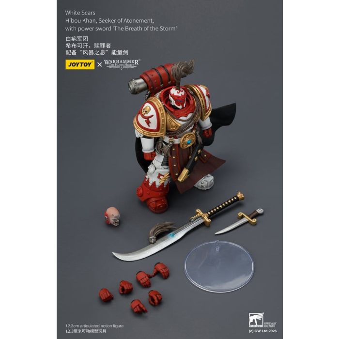 Warhammer The Horus Heresy Action Figure White Scars Hibou Khan, Seeker of Atonement 12 cm