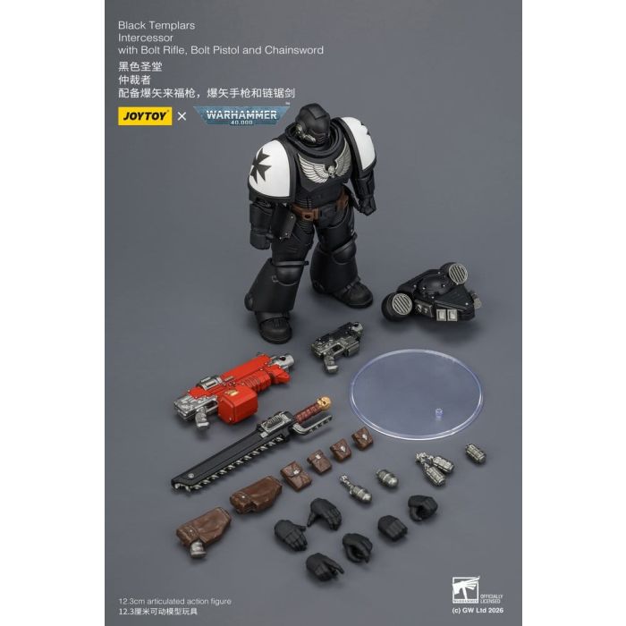 Warhammer 40,000 Action Figure Black Templars Intercessor 12 cm
