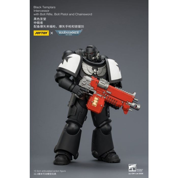 Warhammer 40,000 Action Figure Black Templars Intercessor 12 cm
