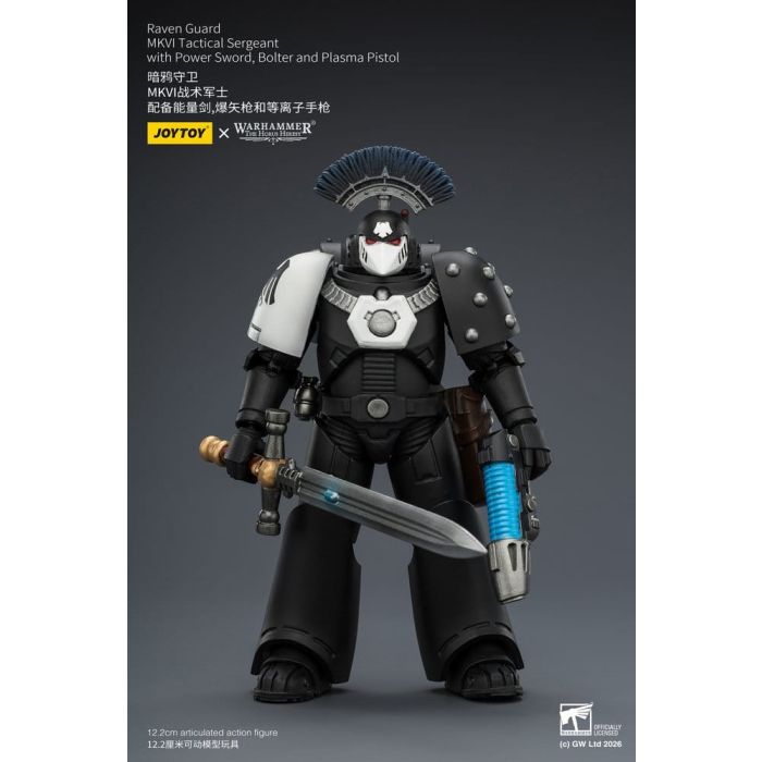Warhammer 40,000 Action Figure Raven Guard MkVI Tactical Sergeant 12 cm