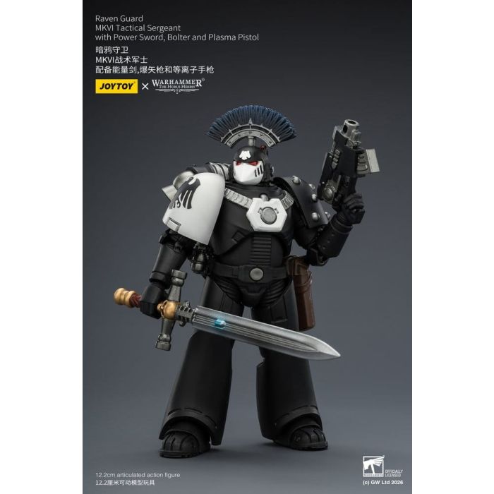 Warhammer 40,000 Action Figure Raven Guard MkVI Tactical Sergeant 12 cm