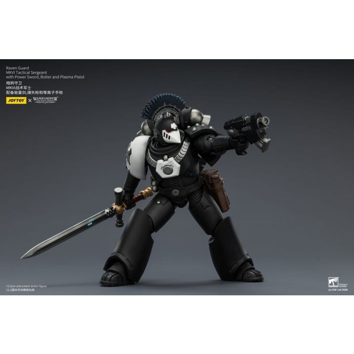 Warhammer 40,000 Action Figure Raven Guard MkVI Tactical Sergeant 12 cm