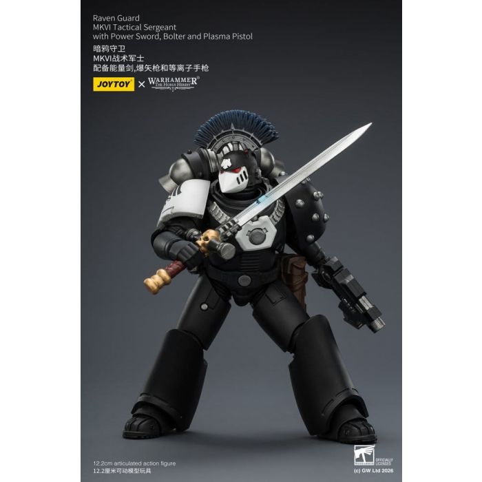 Warhammer 40,000 Action Figure Raven Guard MkVI Tactical Sergeant 12 cm