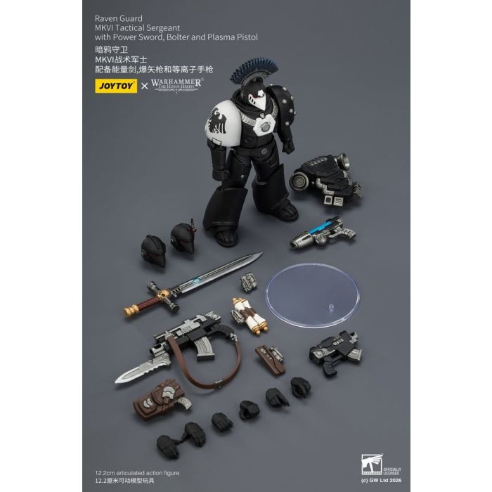 Warhammer 40,000 Action Figure Raven Guard MkVI Tactical Sergeant 12 cm