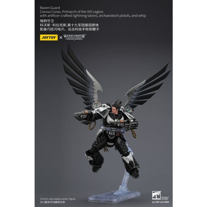 Warhammer 40,000 Action Figure Raven Guard Corvus Corax, Primarch of the XIX Legion 18 cm