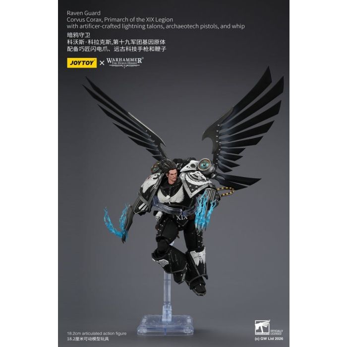 Warhammer 40,000 Action Figure Raven Guard Corvus Corax, Primarch of the XIX Legion 18 cm